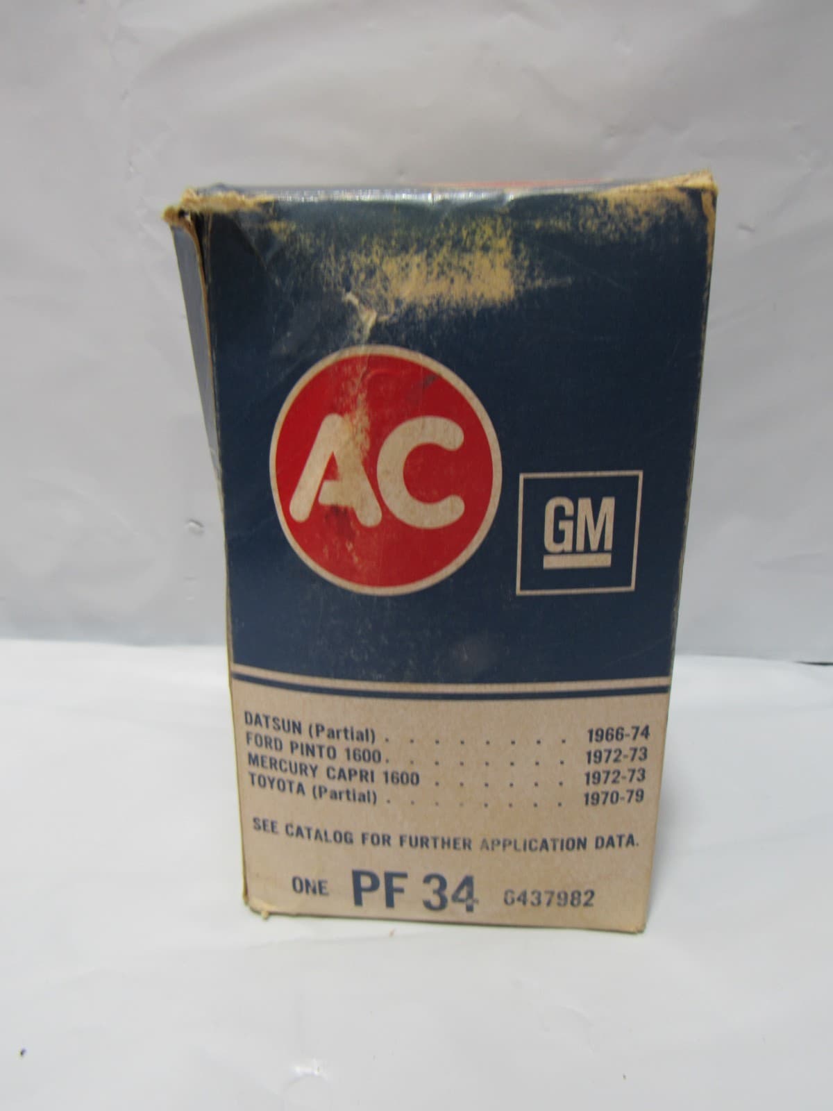 Vintage NOS AC Delco GM Oil Filter PF 34 6437982 (T26JJ)
