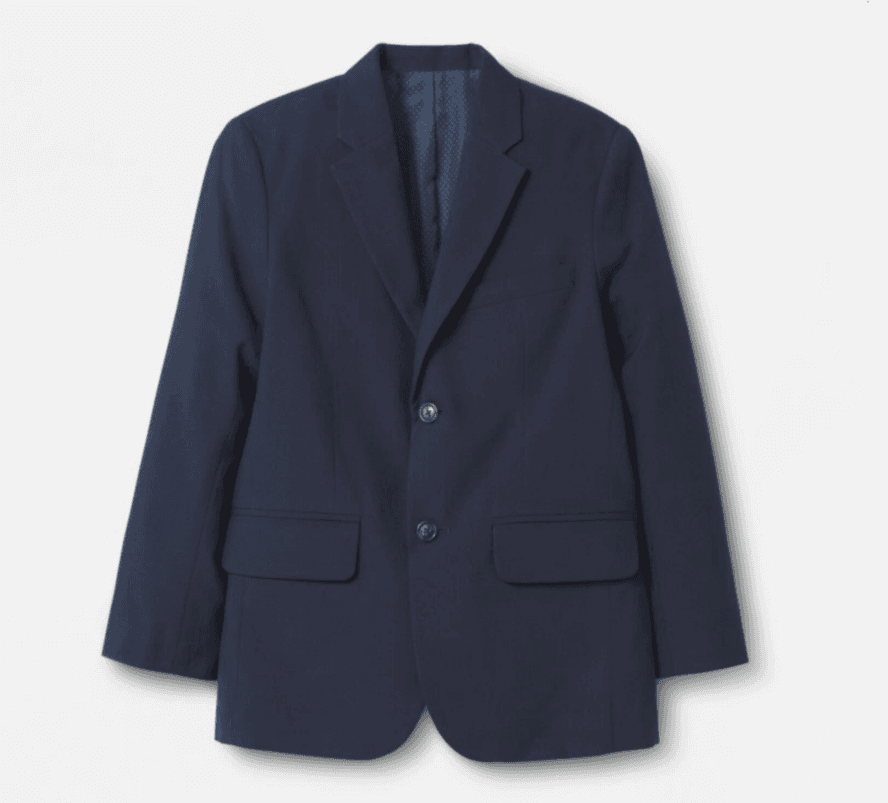 Cat & Jack Toddler Boys 2 Button Suit Jacket Blazer Navy Blue 12M 12 Months (R1K