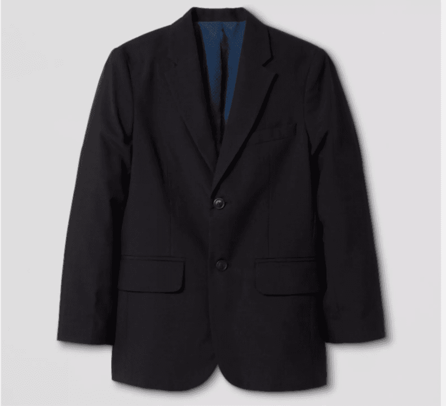 Cat & Jack Toddler Boys 2 Button Suit Jacket Blazer Black 18M 18 Months (R4K