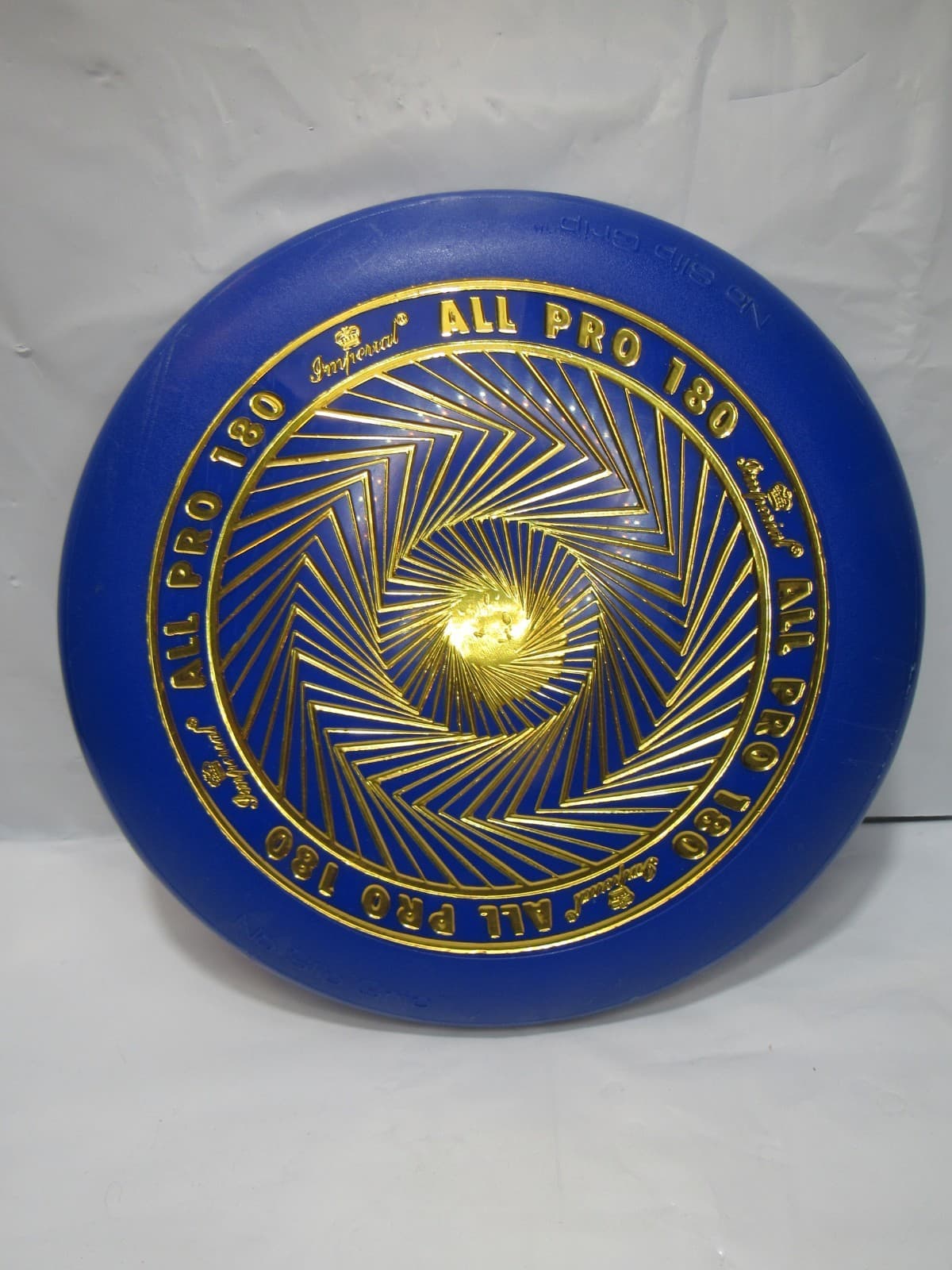 Vintage IMPERIAL All Pro 180 Championship Flying Disc Frisbee 2001 BLUE (T47JJ