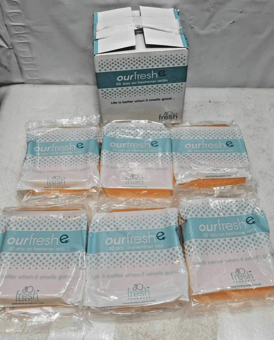 ourfreshE Air Freshener REFILLS - SUMMER SUNSHINE - 6 Refills (M41K)