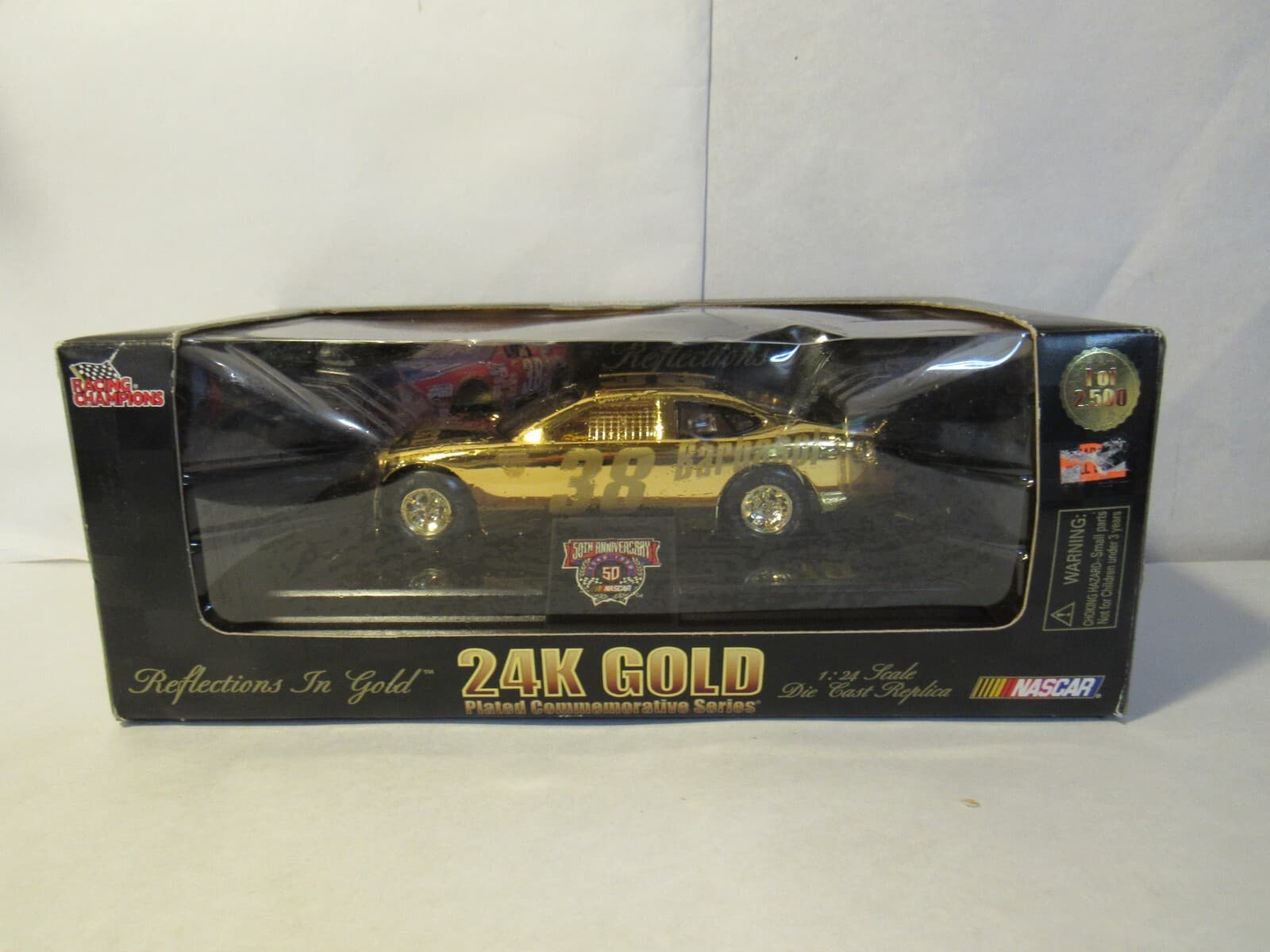 1998 #38 ELTON SAWYER BARBASOL RACING CHAMPIONS 1/24 24K Gold Series J53K
