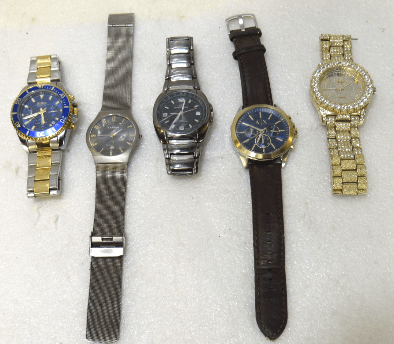 Mens Wrist Watch Lot A/X Charles Raymond BiDen Skagen (Y1K)