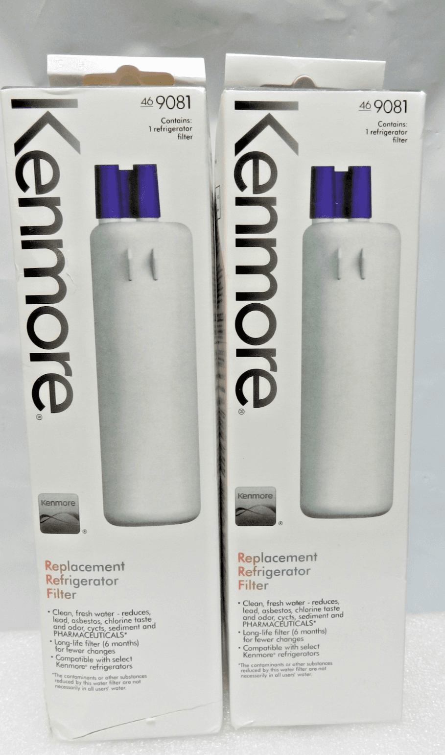2 Pk Kenmore 9081 469081 46-9930 Replacement Refrigerator Ice Water Filter M54K