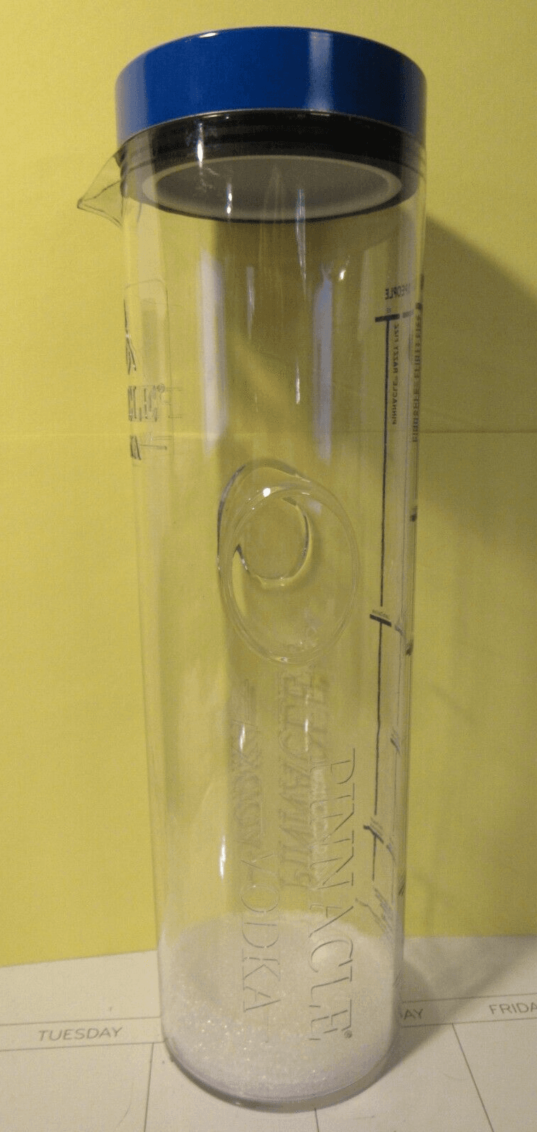 Pinnacle Vodka Acrylic Party Pitcher Mixer Shaker Drink Recipes Serves 7-10 G34M