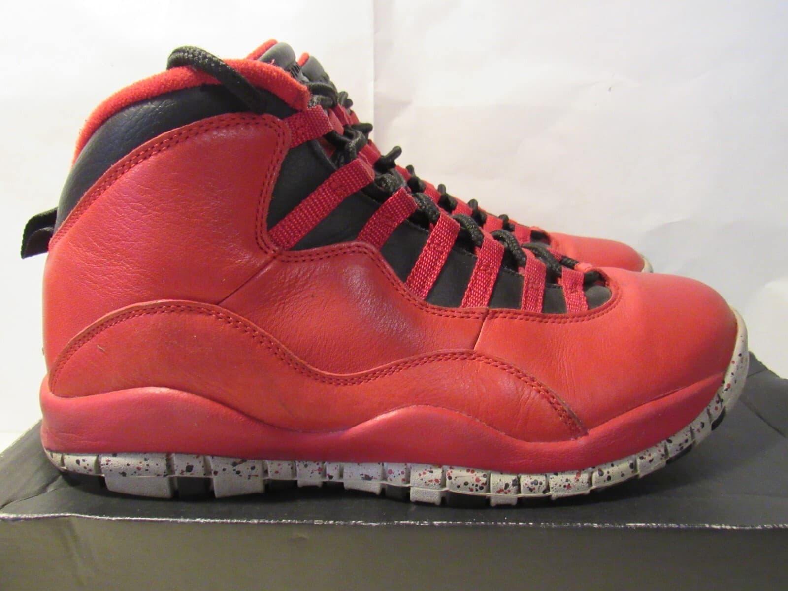 Nike Air Jordan 10 Retro Bulls Over Broadway Size 10 705178-601 Steel Cement G49