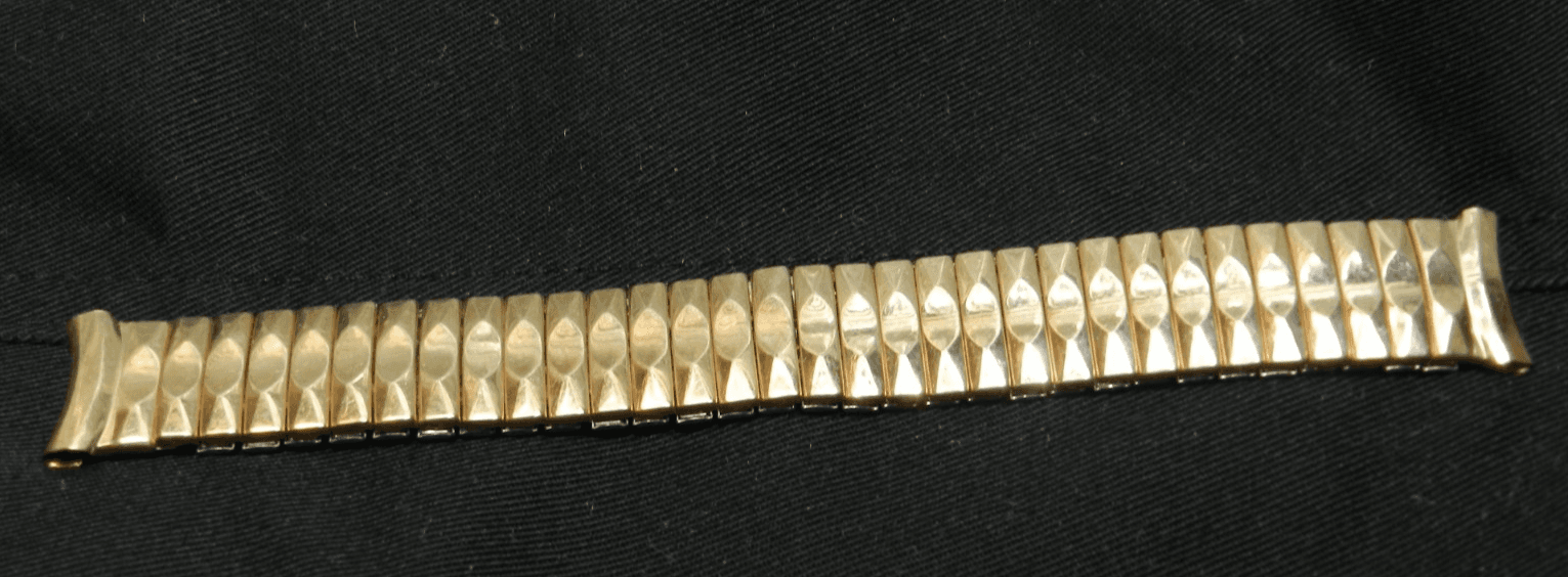 Vintage Speidel Twist O flex Golden Flex 1/4 C. G.F. Stretch Watch Band (G11S)