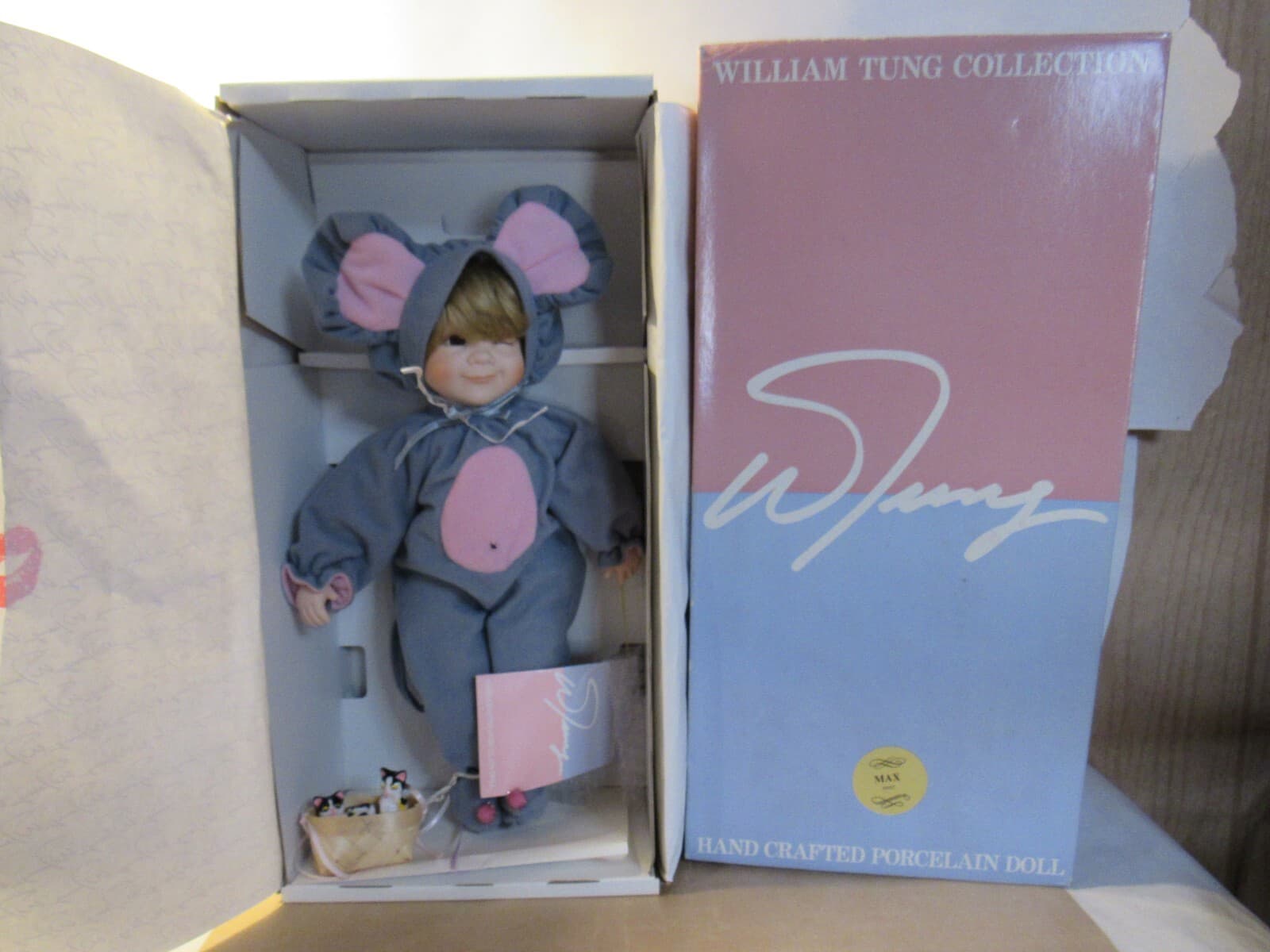 William Tung "Max" Mouse 15" Doll in box T16J