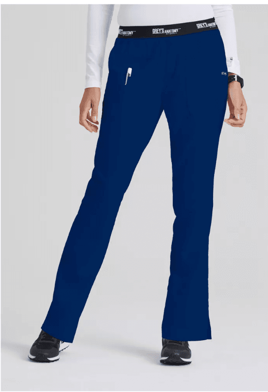 Greys Anatomy by Barco Classic Womens Aubrey 3Pocket Low-Rise Fit/ Flare Leg R12