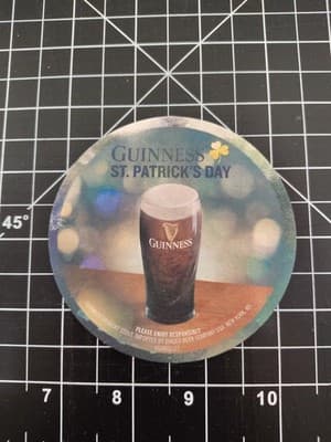 Happy St Patrick's Day - Guinness Beer COASTER. UGDR01321 - 10 Pack NEW