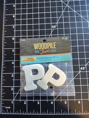 Hobby Lobby Woodpile 1.75” Wood Letters (4 Pieces Of Letter P) Still Sealed New
