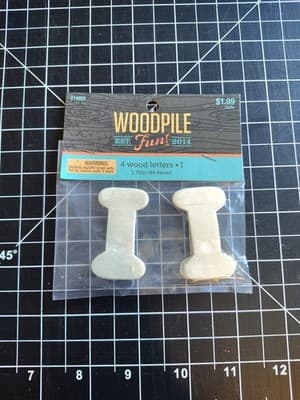 Hobby Lobby Woodpile 1.75” Wood Letters (4 Pieces Of Letter I) Still Sealed New