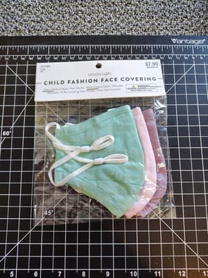 Child Fashion Cover Mask NWT