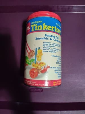 VINTAGE 1986 Playskool Original Tinkertoy Beginners Set HASBRO CANADA VERSION!!