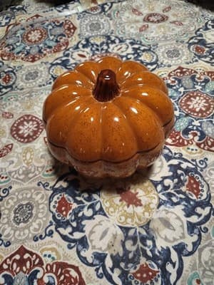 Vintage Pumpkin Candy Dish