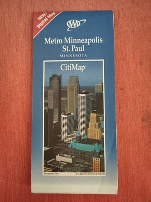 AAA road map of Minneapolis \ St. Paul, Minnesota 2000-2001