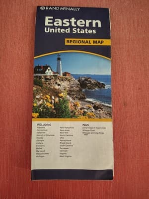State Map of Eastern United States , Easy To Read!, by Rand McNally 2008