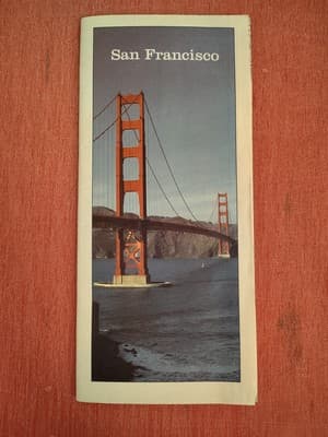 San Francisco Golden Gate Bridge Map- NEW