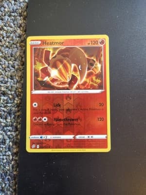 POKEMON SWORD & SHIELD REBEL CLASH HEATMOR 034/192 NM/MINT PACK FRESH