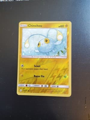 Chinchou 71/236 Reverse Holo Pokemon Cosmic Eclipse LP
