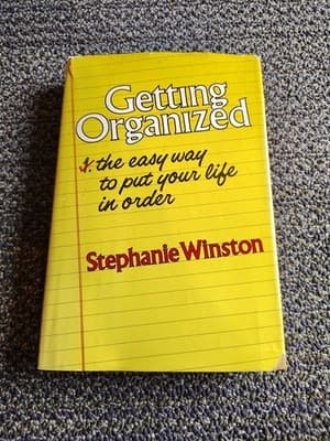 GETTING ORGANIZED by Stephanie Winston (Hardcover 1978) W.W. Norton 1st Edition