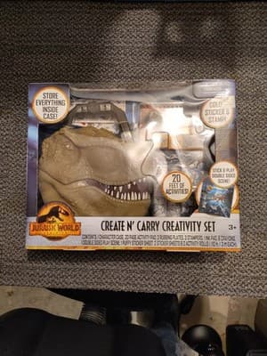 Jurassic World Dominion Create N' and Carry Creativity Set jurrasic park - New