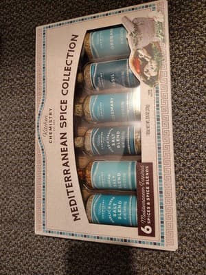 Kitchen Chemistry Mediterranean Seasoning Collection of 6 Spices Cooking NEW