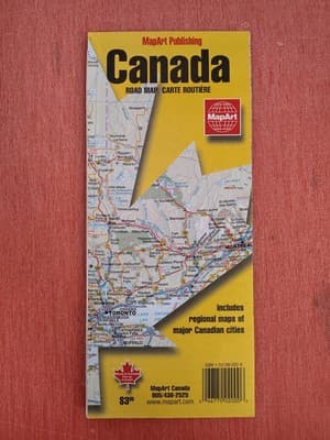 MapArt Publishing Canada Road Map