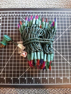 150 lights total, (3) 50 count Multi Colored Christmas string light sets