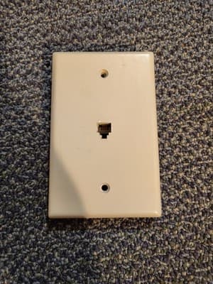 441B 1 Gang Box Telephone Wall Plate