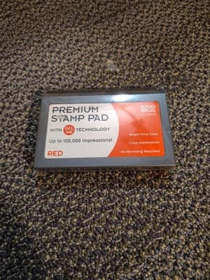 COSCO Microgel Stamp Pad for 2000 PLUS, 4.25" x 2.75", Red