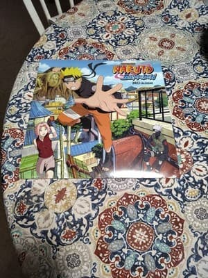 Naruto Shippuden 2022 Square Wall Calendar NEW