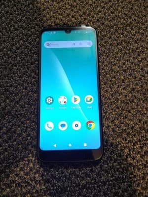 Moxee Mobile Phone Blue 32GB Locked Smartphone With Rear Camera & Sleek Design