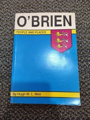 WEIR, HUGH W. L. O'Brien : people and places 1994 Paperback