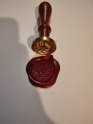 Wax Seal Stamp, With Brass Head And Wood Handle, Great For Crafts, Weddings, BDs