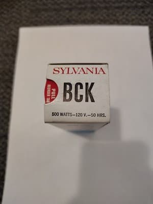 Vintage Sylvania Projector Projection Lamp Bulb BCK 500w 120v