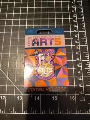 2021 Disney Parks EPCOT Festival Of The Arts 5th Anniversary Figment Easel Pin