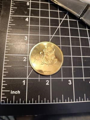 Walt Disney Worl50th Anniversary 2021 Metal Gold Medallion Pumba Coin Lion King