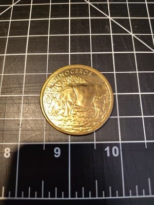 Vintage Knoxville Tennessee zoo Rhinoceros coin
