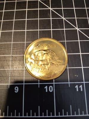 Vintage Knoxville Tennessee zoo Tortoise coin