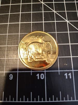 Vintage Knoxville Tennessee zoo Tiger coin