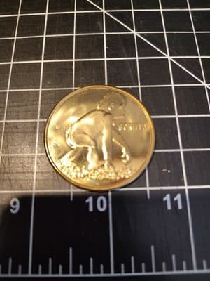 Vintage Knoxville Tennessee zoo Gorilla coin