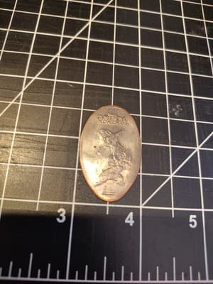 Disney Animal Kingdom Collectible Chip and Dale Pressed Quarter Coin