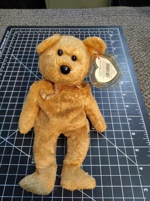 TY Beanie Baby - CASHEW the Bear (8.5 inch) - MWMTs Stuffed Animal Toy