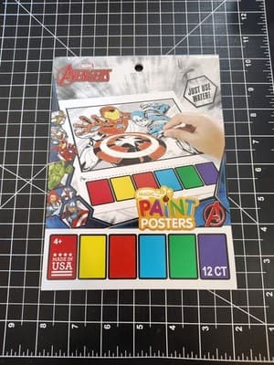 NEW Marvel Avengers Magic Paint Poster pad 12 count sheets JUST ADD WATER!
