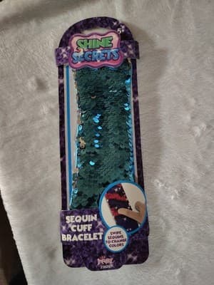 NEW Girls SHINE SECRETS Sequin Mermaid Cuff Bracelet Assorted Colors! FUN!!