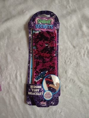 NEW Girls SHINE SECRETS Sequin Mermaid Cuff Bracelet Assorted Colors! FUN!!