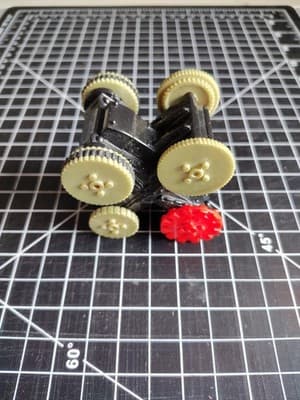 Battlebots 2002 McDonald's Happy Meal X shape pullback Toy (2002) loose