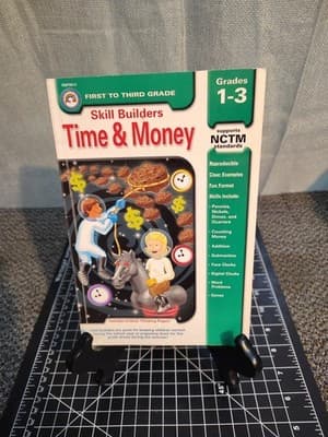 TIME & MONEY, GRADES PK - 3 (SKILL BUILDERS) **Mint Condition**