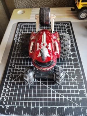 Sharper Image RC/Remote Controlled Red Thunder Tumbler Stunt Truck Works Tested